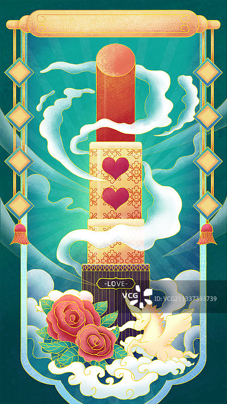 女王女神—口红独角兽电商海报图片素材