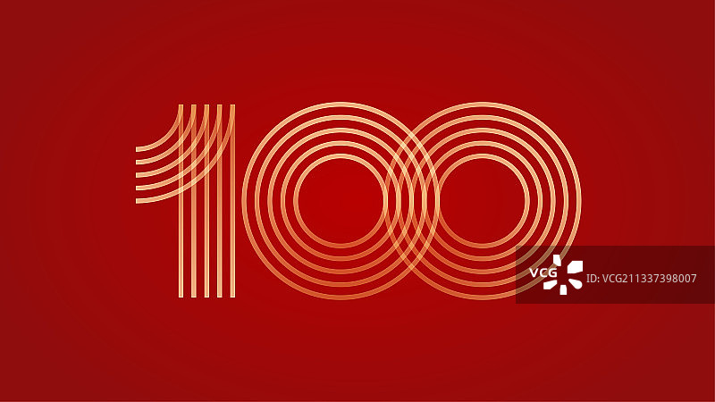 数字100矢量图片素材