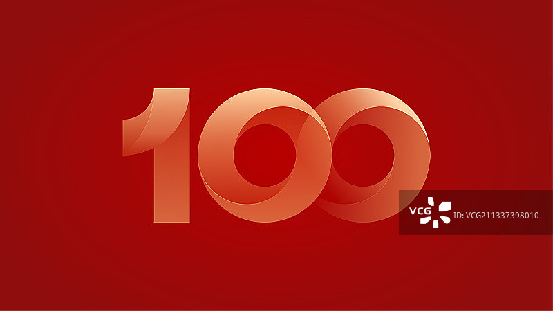 数字100矢量图片素材