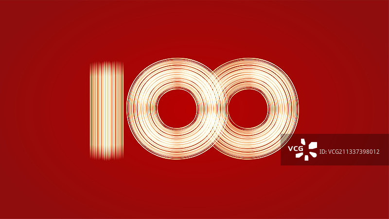 数字100矢量图片素材