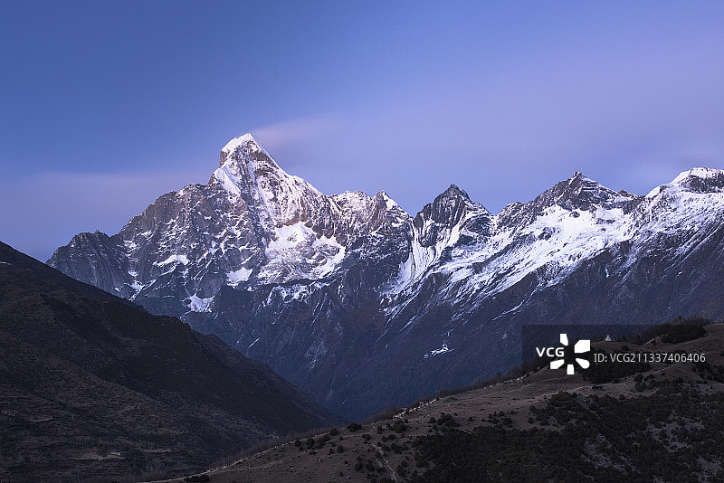 蜀山之后四姑娘山图片素材