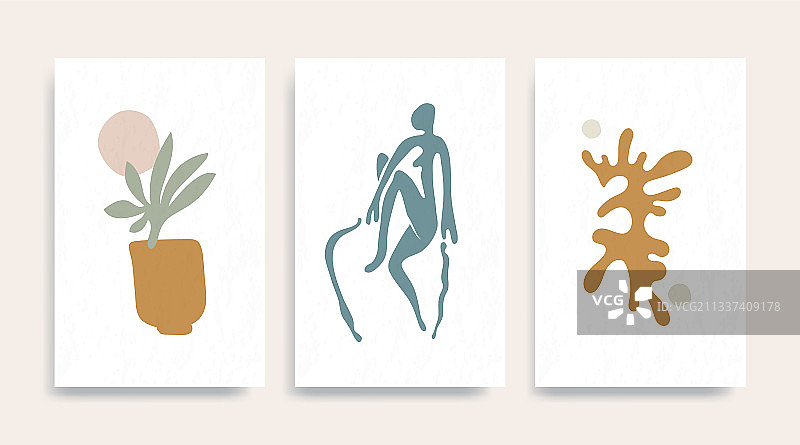 现代亨利·马蒂斯抽象艺术图片素材