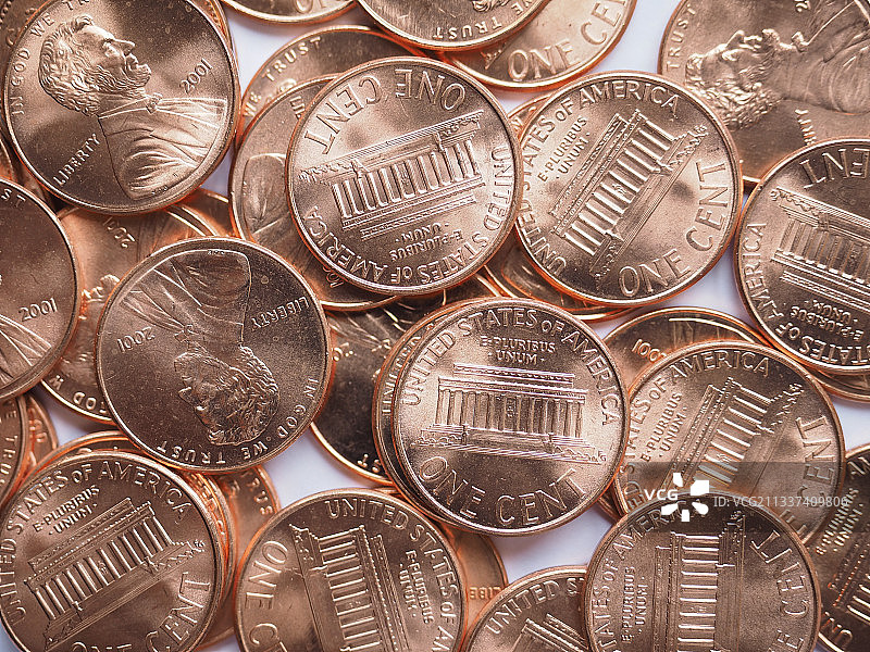 硬币特写镜头图片素材