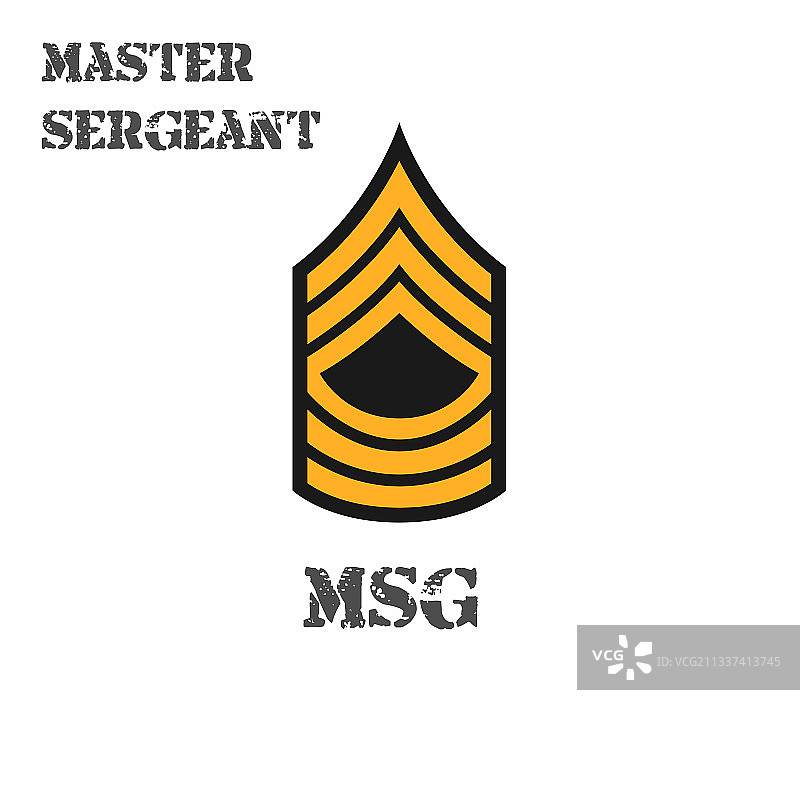 逼真的美国陆军大师图标图片素材