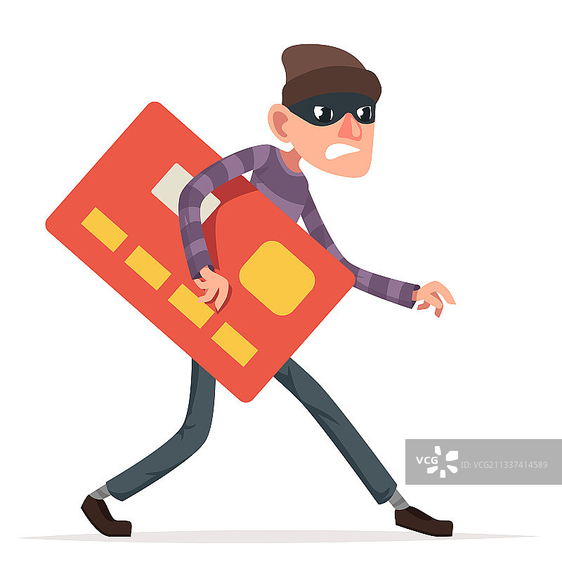 小偷偷偷地走，信用卡被盗，邪恶图片素材