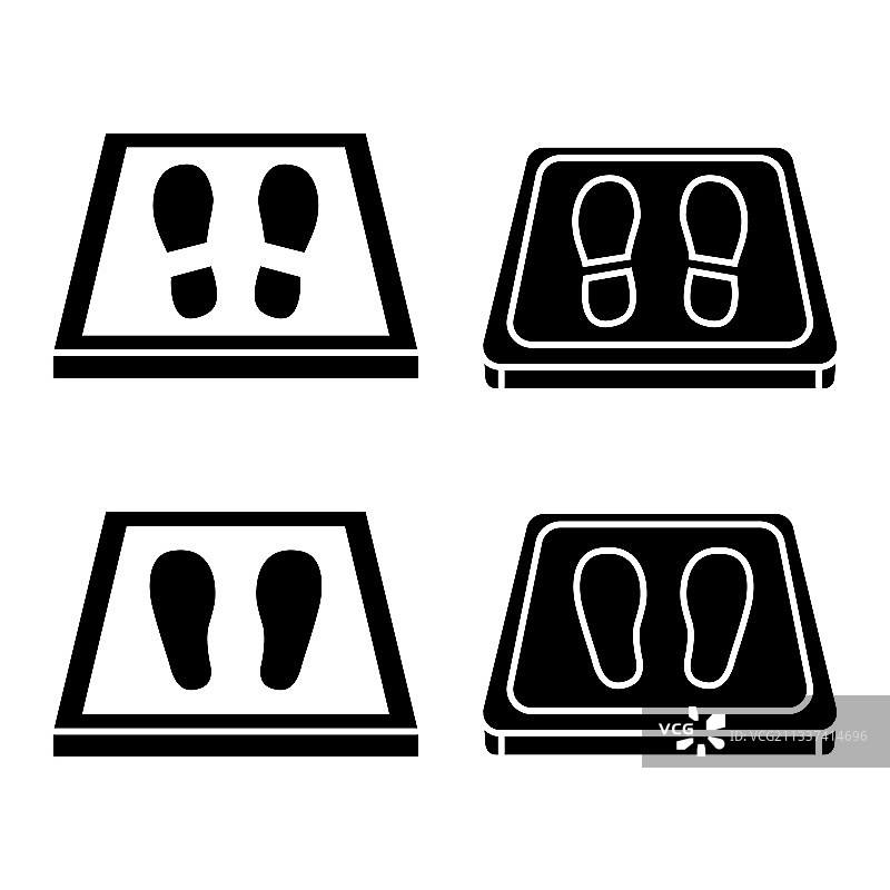 抗菌消毒地垫简洁图标图片素材