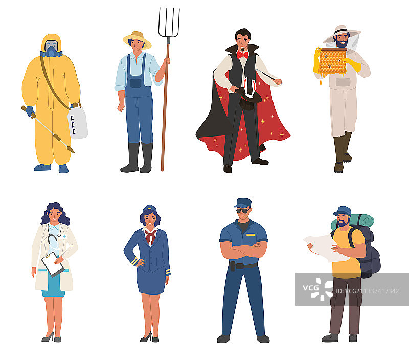 不同职业的人图片素材