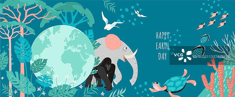 地球地球日banner图片素材