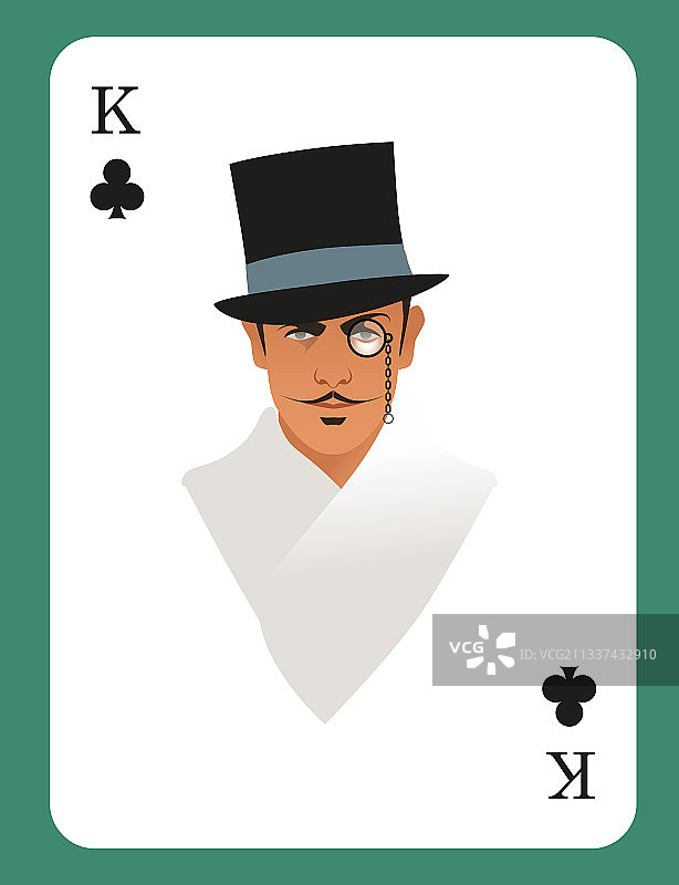 戴着礼帽的优雅绅士图片素材