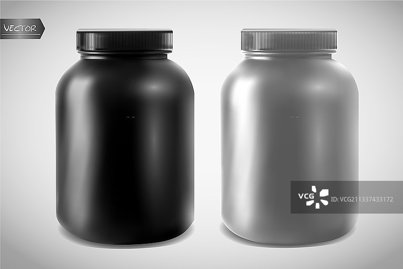 逼真运动营养品容器图片素材