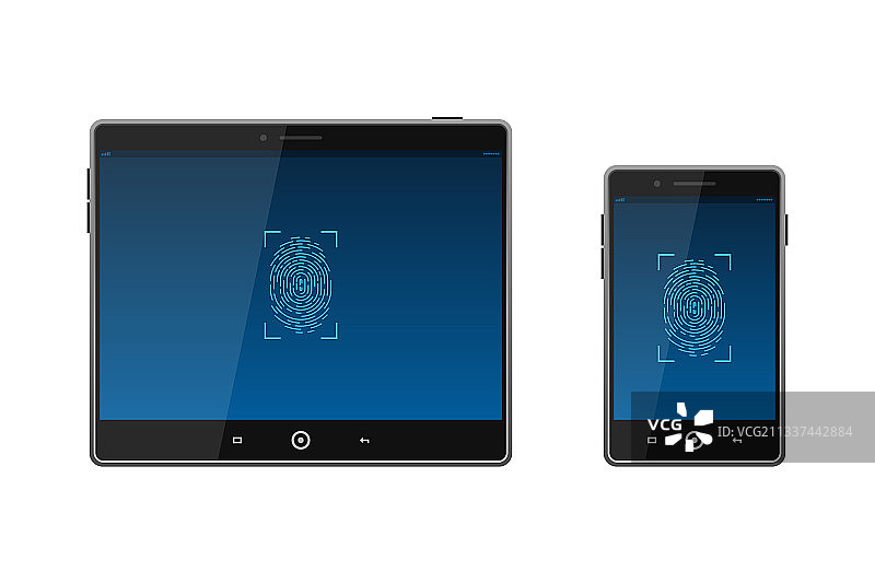 指纹解锁设备图片素材