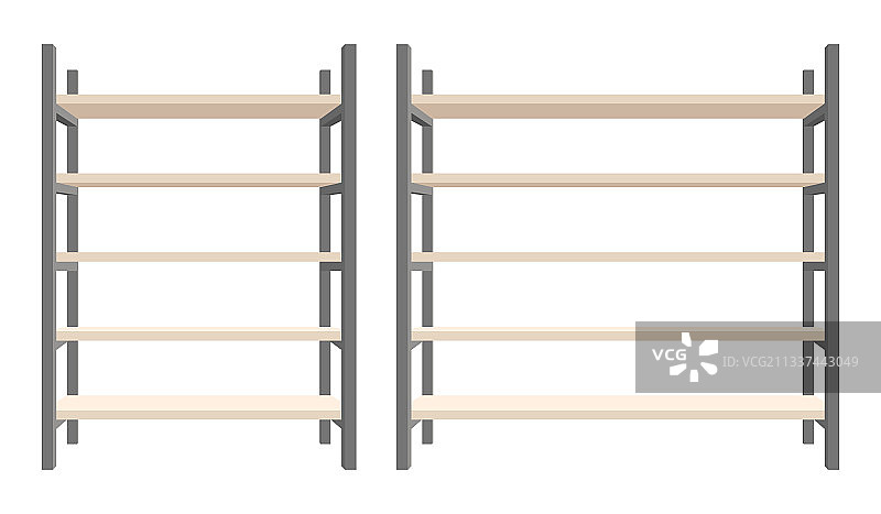 现代钢木书柜图片素材