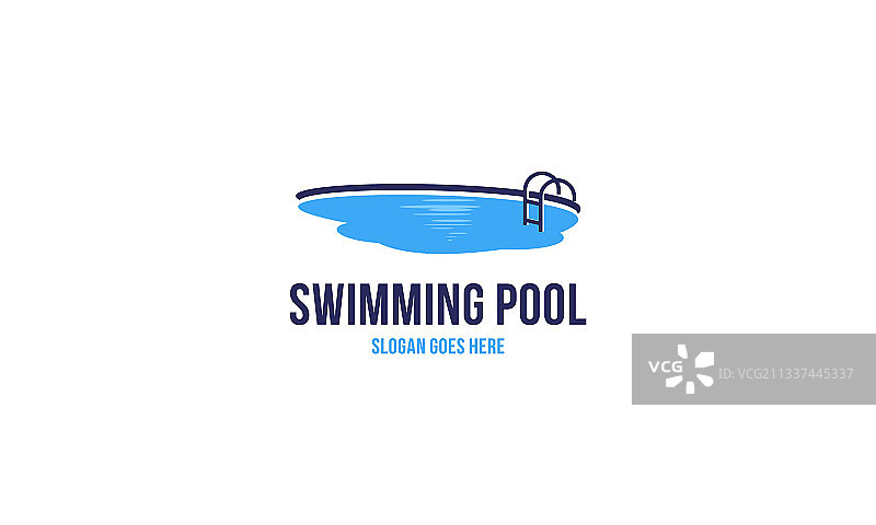 游泳池服务水上运动Logo设计图片素材