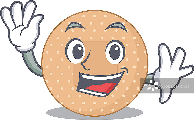 有魅力的卡通创可贴和挥手图片素材