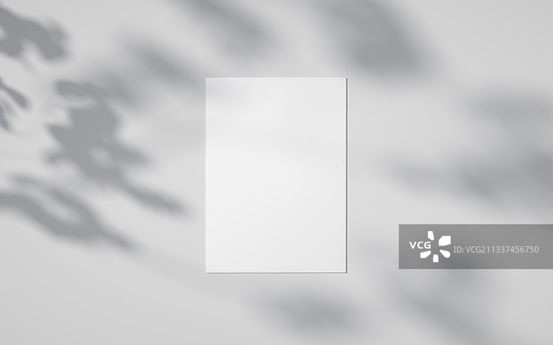 白色光影壁画背景设计样机图片素材