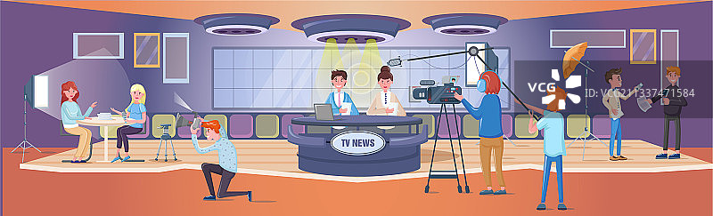 配备运营总监的完整工作室图片素材