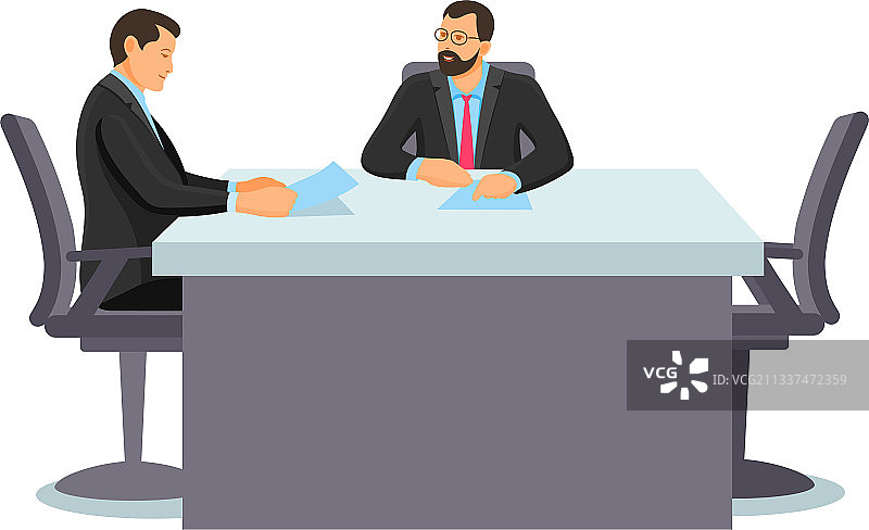 在办公室举行商务会议的商人图片素材