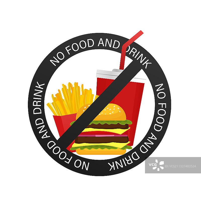 禁止食物标志设计图片素材