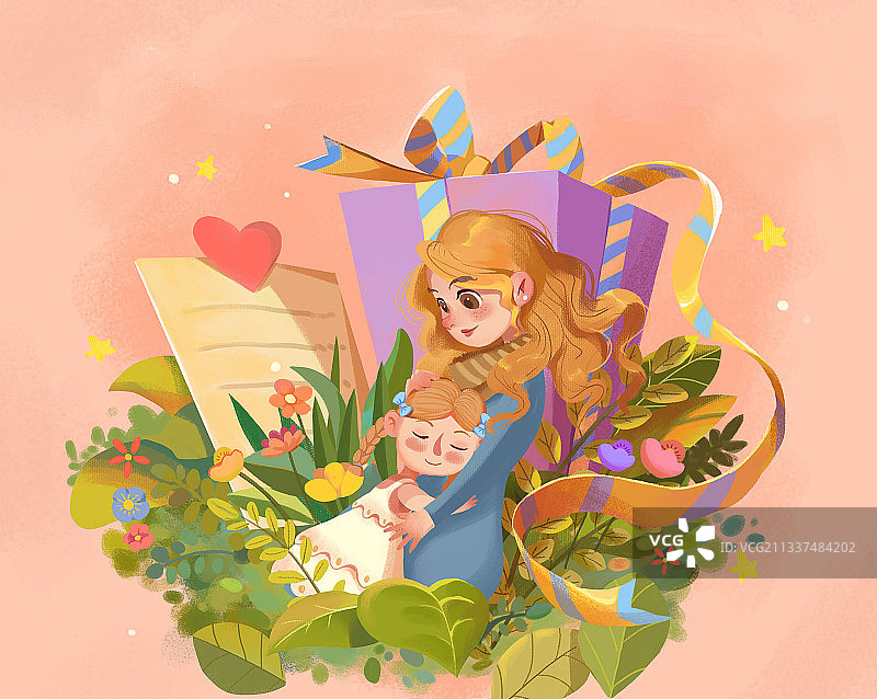 母亲节插画图片素材