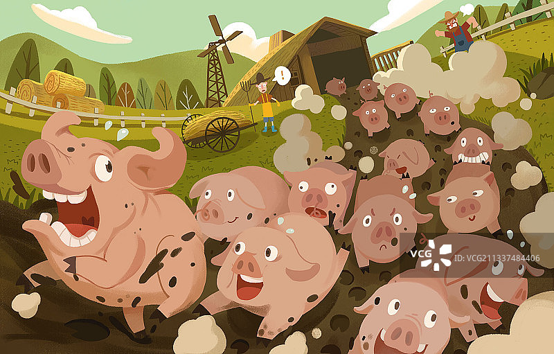 农场插画图片素材