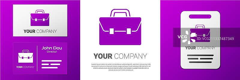 公文包图标标志图片素材