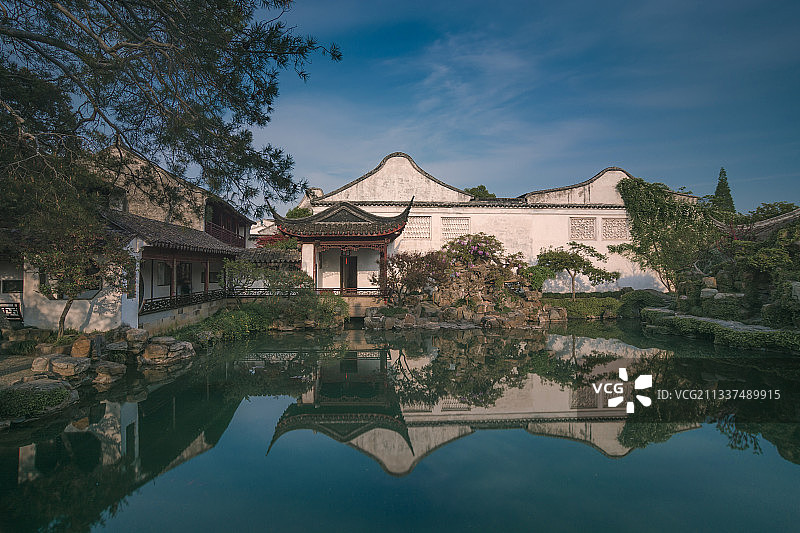 古典园林·网师园·镜图片素材
