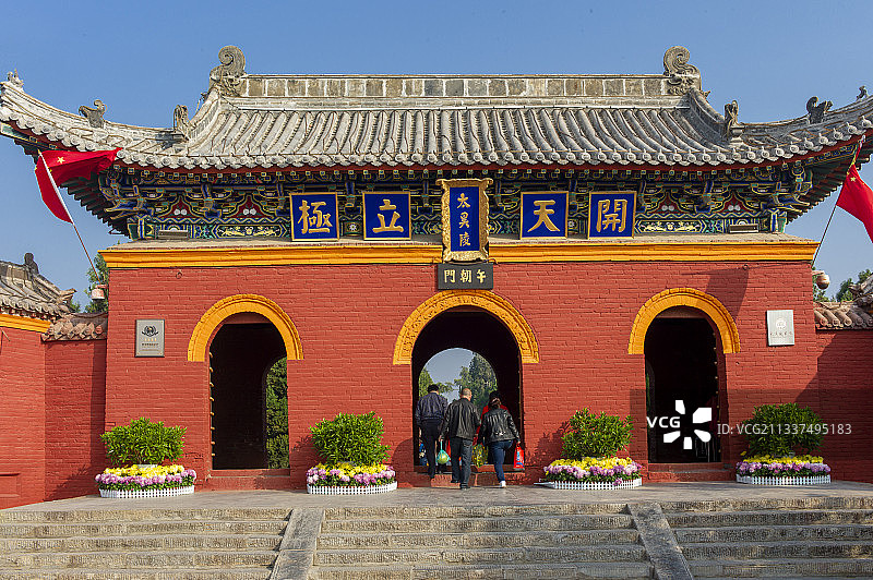 2012-11-02中国，河南省，周口市，淮阳县，太昊伏羲陵图片素材