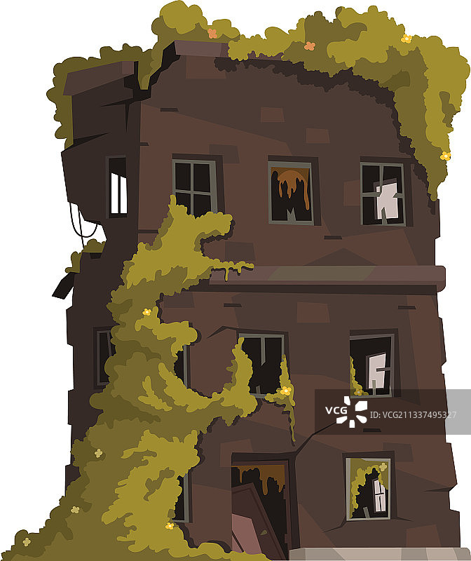 废弃建筑图标图片素材