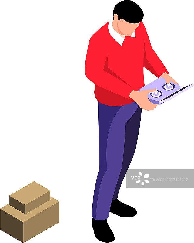 无人机2.5D视图图片素材