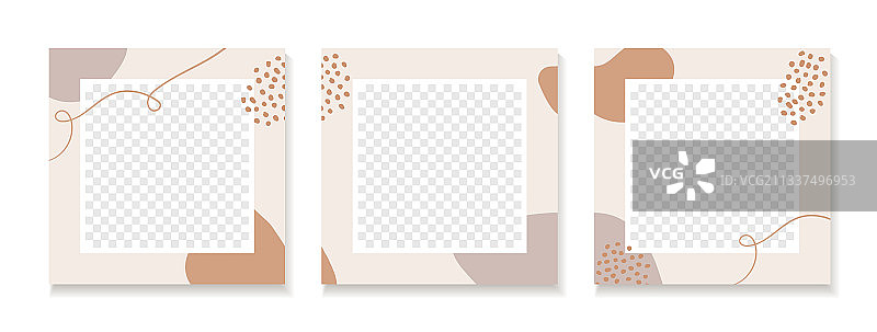 Instagram社交媒体抽象模板图片素材