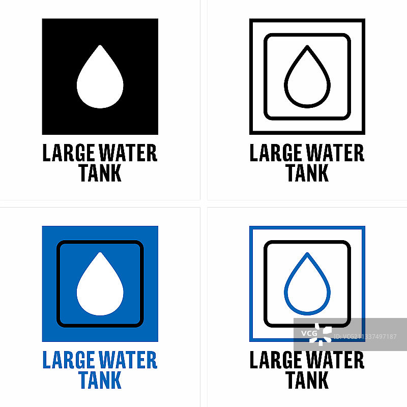 大型水箱信息标志图片素材