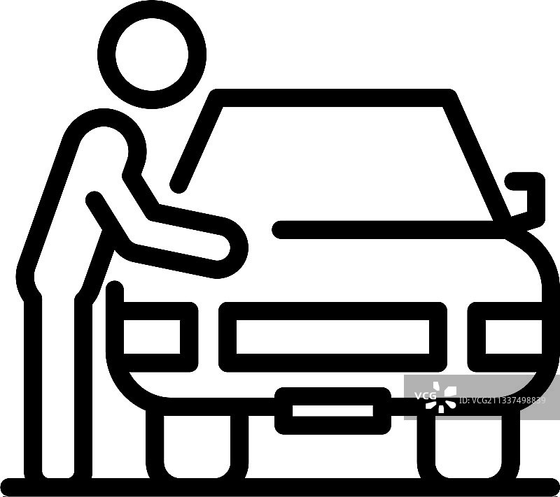 车主图标轮廓样式图片素材