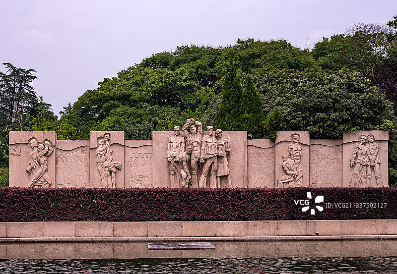 南京雨花台英雄雕塑图片素材