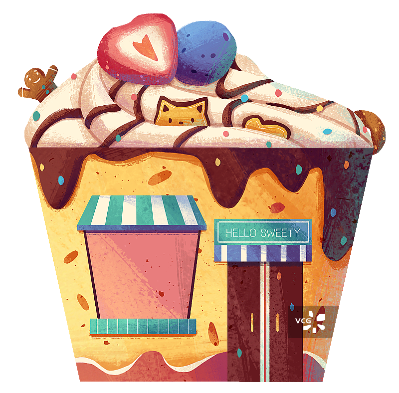 甜品店图片素材