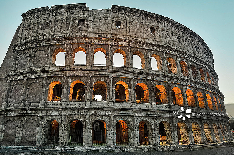 罗马斗兽场的暮色图片素材