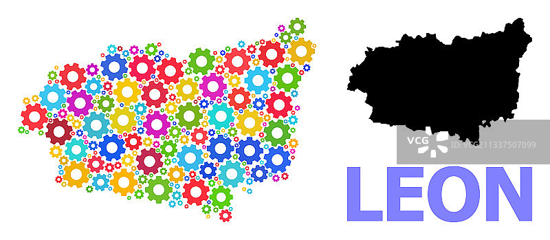 莱昂省马赛克地图工作坊图片素材