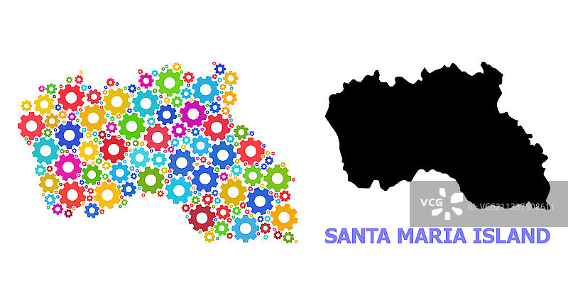 圣玛丽亚岛地图构成工作坊图片素材