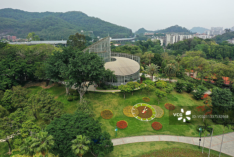 广东省广州市白云区白云山国家级风景名胜区航拍图片素材
