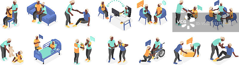 互助重新着色图标集图片素材