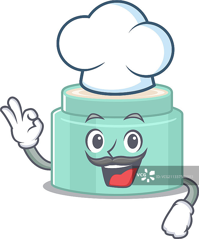 才华横溢的润唇膏厨师卡通画图片素材