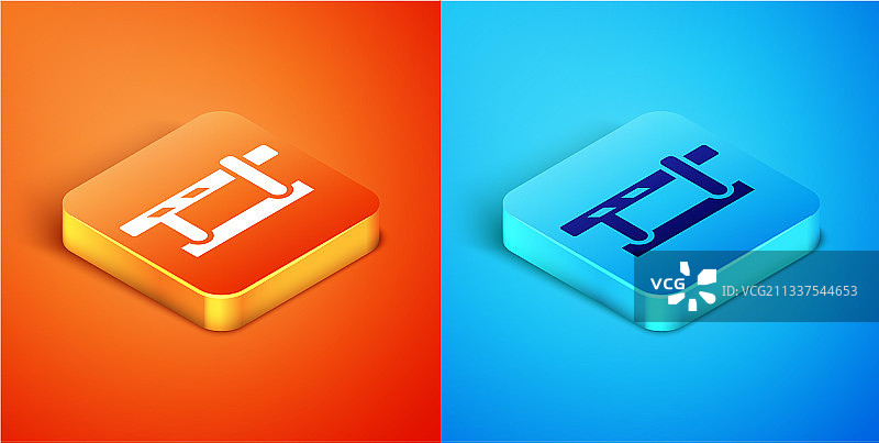 2.5D停车场汽车障碍图标图片素材