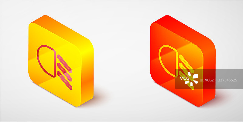 2.5D线条高光图标图片素材