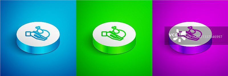 2.5D线条烤火鸡或烤鸡图标图片素材