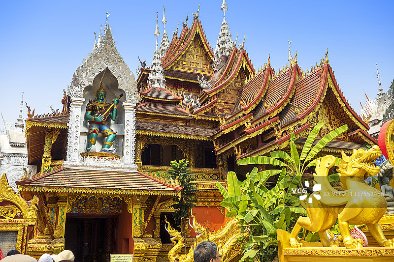 云南西双版纳总佛寺图片素材