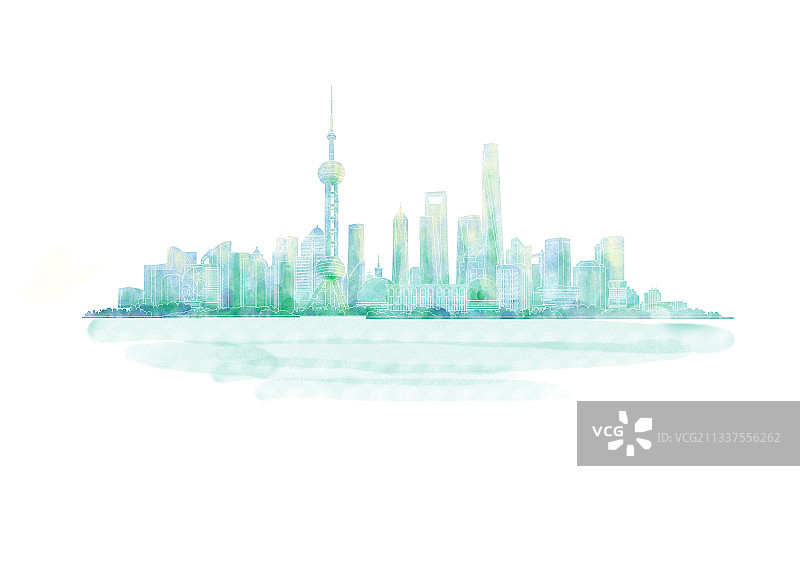 城市天际线图片素材