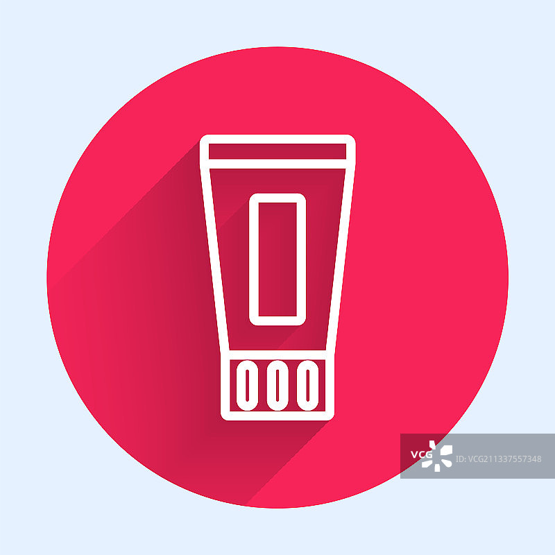 白色线条牙膏管图标图片素材