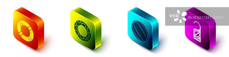 2.5D救生圈橡胶游泳圈图片素材