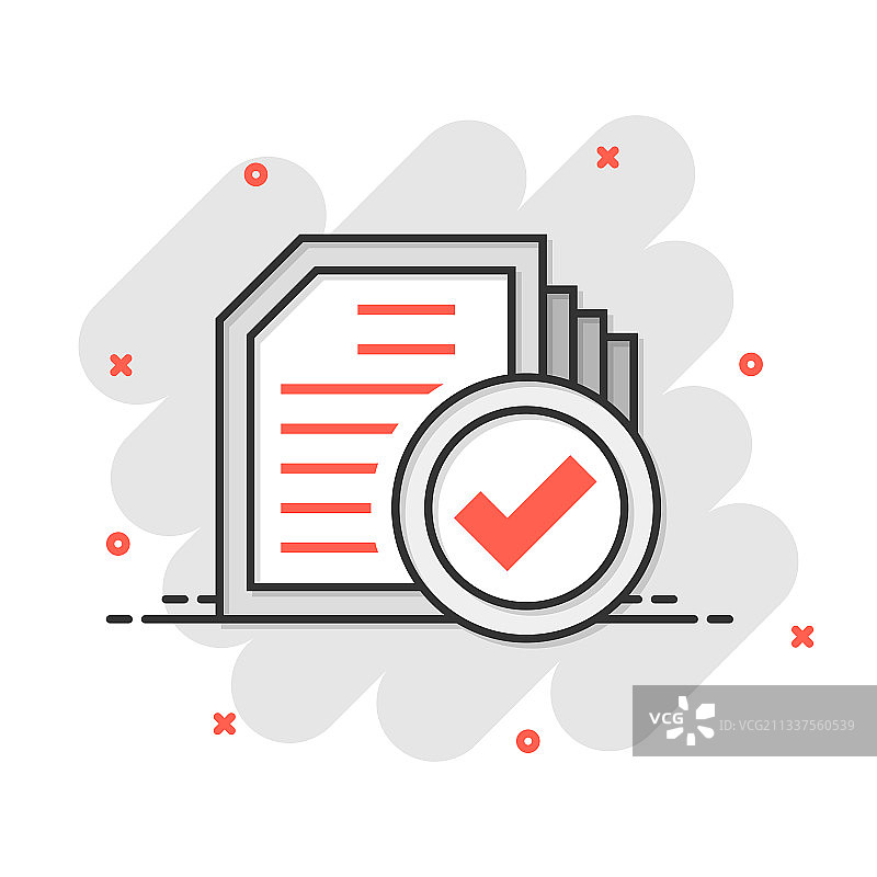 漫画风格的合规文件图标图片素材