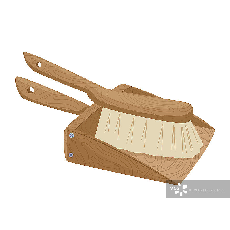 彩色铲子和刷子扁平设计图片素材