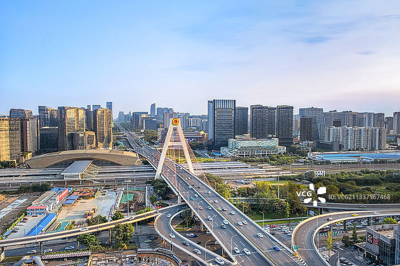 成都天府立交图片素材